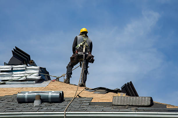 Professional Roof Replacement technician working in Beaver Dams, NY